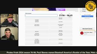 SPORCLE CHALLENGE TRIVIA SHORT PIRATESPLAYERS STUMPF MLB [upl. by Mendoza]