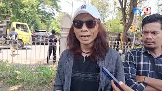 TUNTUT SERTIFIKAT LAHAN 57 HEKTAR WARGA BUWUN MAS DEMO KANTOR BPN [upl. by Ahtinak]