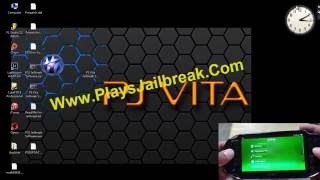 PS Vita 361 Jailbreak launch HENkaku [upl. by Sihtam815]