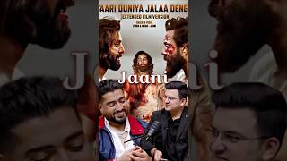 How Jaani wrote the song Saari Duniya jala denge  trending youtubeshorts animal [upl. by Neelrahc474]