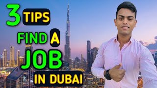 3 Tips to find jobs in Dubai  Dubai me job kaise hoga full details dubai viralvideo youtube [upl. by Dene697]