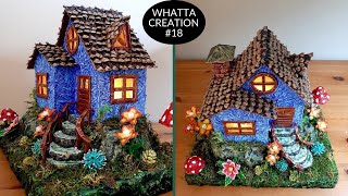 DIY Fairy House using Pinecones  Casa de Hadas  Сказочный дом  परियों का घर [upl. by Assirod306]