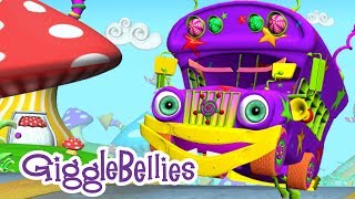 The Wheels On The Bus  Nursery Rhymes  GiggleBellies [upl. by Ellekim]