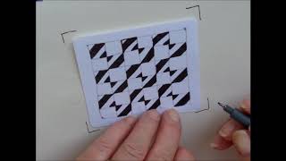 How to draw pattern Houndstooth [upl. by Harahs]