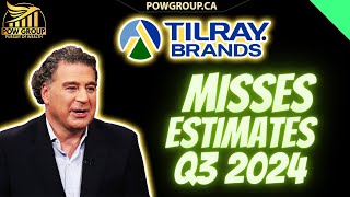 Tilray Brands Q3 2024 Earnings Miss Estimates TLRY Review amp Analysis [upl. by Acinoev]