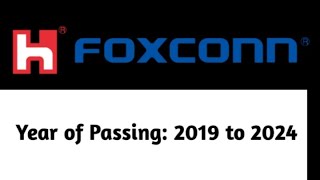 foxconn recruitment 2024  foxconn Job Vacancy 2024  jobalerttamil [upl. by Ibba]