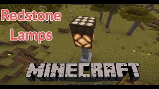 Minecraft Redstone Lamps Tutorial [upl. by Uwton]