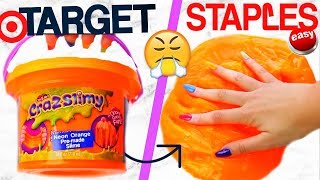 TARGET SLIME VS STAPLES SLIME Which is WORTH it [upl. by Cesare]