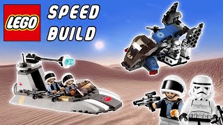 REMAKE Lego Imperial Dropship vs Rebel Scout Speeder  Set 76677668 [upl. by Baillie]