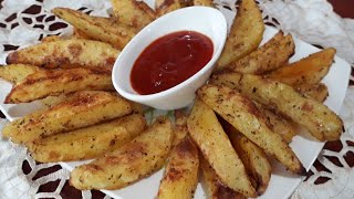 Recette potatoes au four facile a faireبطاطس مقرمشة في الفرن كوجبة سريعة [upl. by Niwhsa]