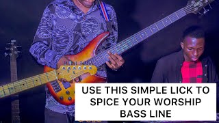 MUST WATCH EASY WORSHIP BASS LICK [upl. by Ecirum456]