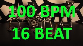 100 BPM  16 BEAT Rock  44 Drum Track  Metronome  Drum Beat [upl. by Nicolella967]