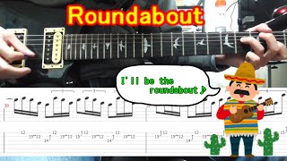 【TAB】Roundabout  Guitar lesson  How to play [upl. by Harve]