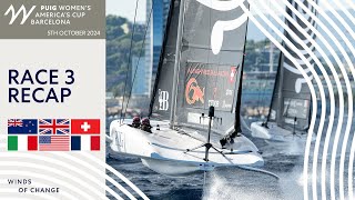 PUIG Womens Americas Cup  Group A Race 3 Recap [upl. by Ierdna]