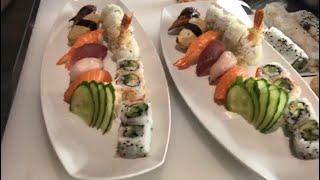 Ustasından suşi nasıl sarılır 🥢how to prepare sushi sushi [upl. by Nyladgam]