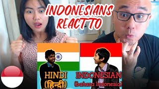 Indonesians React To Similarities Between Hindi and Indonesian [upl. by Ahseyi]