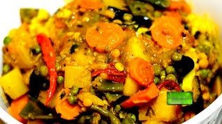 Mix Vegetable  Sabji  Bangladeshi Labra by Deebas Recipe Mix Veg Recipe  Mix Vegetable Sabzi [upl. by Ahtekahs]