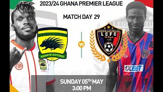 LIVE COMMENTARY KOTOKO SC VS LEGON CITIES FC MATCHDAY 29  KUMASI [upl. by Mechling]