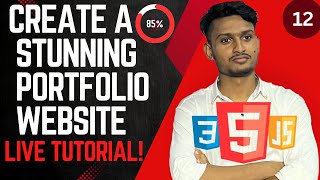 Day 12 Create a Professional Portfolio Website  HTML CSS amp JavaScript Tutorial [upl. by Bodrogi137]