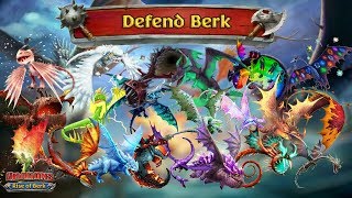 Defend Berk With All Premium Dragons  Part 2 Defeat Fleet 250  254  Dragons Rise of Berk [upl. by Selia]