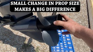 CHANGING A BOAT PROP  Bowfishing Boat Update  She Runs Way Better [upl. by Furgeson]