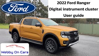 Unlock The Potential Of Your 2022 Ford RangerEverest  Digital Instrument Cluster user guide [upl. by Tewfik274]