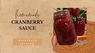 Homemade Cranberry Sauce just in time for the holidays [upl. by Hsirahc]