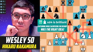 Wesley Sos Middlegame MASTERCLASS Against Hikaru Nakamura Rapid Chess Championship 2022 [upl. by Forest]