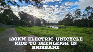 120km Electric Unicycle Ride in Brisbane [upl. by Ysteb]