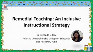 Remedial Teaching  An Inclusive Instructional Strategy English [upl. by Emsoc550]