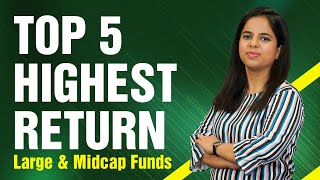 Top 5 Large amp Midcap Funds in the Last 10 Years With Highest SIP Returns [upl. by Kenelm]