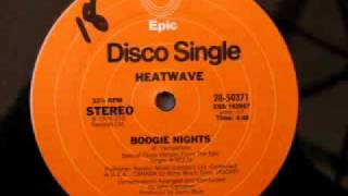 70s disco music  Heatwave  Boogie Nights 1976 [upl. by Anilok]