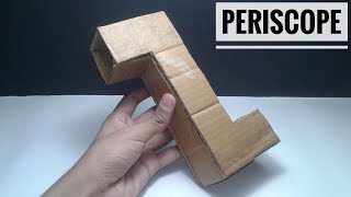 How To Make Simple Periscope From Cardboard and Mirrors  Periscope [upl. by Lu732]