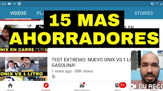 LISTAMOS LOS 15 AUTOS MAS AHORRADORES VS 1 LITRO DE GASOLINA [upl. by Blum516]