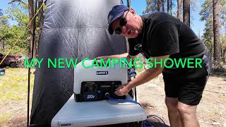 My Latest Camping Shower Review [upl. by Mcconaghy429]