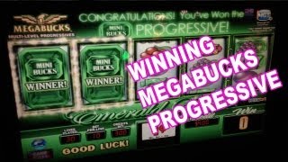 Winning at MEGABUCKS Progressive Slot Machine [upl. by Ihab]