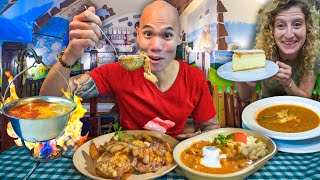 HUNGARIAN Food Tour in Budapest  SPICY HALÁSZLÉ FISH SOUP  HUNGARIAN DESSERTS IN HUNGARY 🇭🇺 [upl. by Boylston]