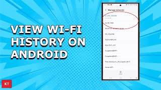 How to know to which WiFi networks SSIDs your Android phone was previously connected [upl. by Jorge]