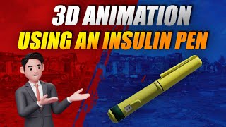 3d Animation Insulin Pen [upl. by Yrtua841]