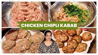 Chicken Chapli Kabab Recipe  munizariaz [upl. by Aicetal]