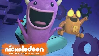 quotRobot and Monsterquot Theme Song HD  Episode Opening Credits  Nick Animation [upl. by Notsirb]