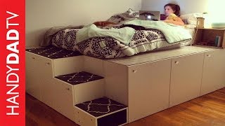 IKEA Hack Platform Bed DIY [upl. by Anedal]