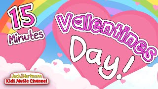 Valentines Day Songs  15 MINUTES of Valentines Day Songs for Kids  Jack Hartmann [upl. by Limbert179]