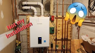 Navien combi boiler  E003 error code navien plumber plumbing northjersey tankless [upl. by Anned]