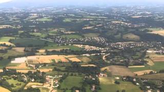 Limoges Airport France landing onboard long version [upl. by Els]