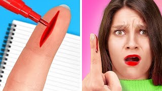 CRAZY SCHOOL PRANKS  From Nerd to Popular Cool DIY Hacks by 123 GO Series [upl. by Zehc]