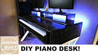 Home Studio Desk with Piano Shelf [upl. by Akeryt]