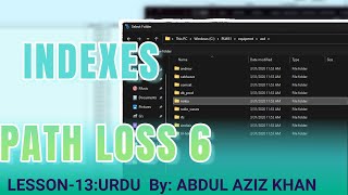 Introduction to Pathloss6 Lesson13 Urdu Antenna Index [upl. by Portia]