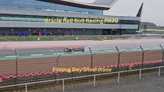 F1 Oracle Red Bull Racing RB20 Filming Day At Silverstone Max Verstappen And Sergio Perez [upl. by Tingey]