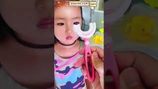 Looking for a Better Way to Brush The Baby U Shaped Toothbrush Can Help baby Toothbrush [upl. by Trevor]